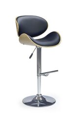 Baro- pusbario kėdė Halmar H-44, juoda/ruda kaina ir informacija | Virtuvės ir valgomojo kėdės | pigu.lt