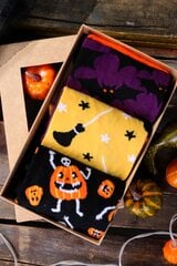 Подарочный набор из 3 пар ярких и запоминающихся хлопковых носков на Хэллоуин LUCIFER цена и информация | Женские носки | pigu.lt
