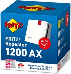 FRITZ! Repeater 1200 AX kaina ir informacija | Belaidės prieigos taškai (Access Points) | pigu.lt