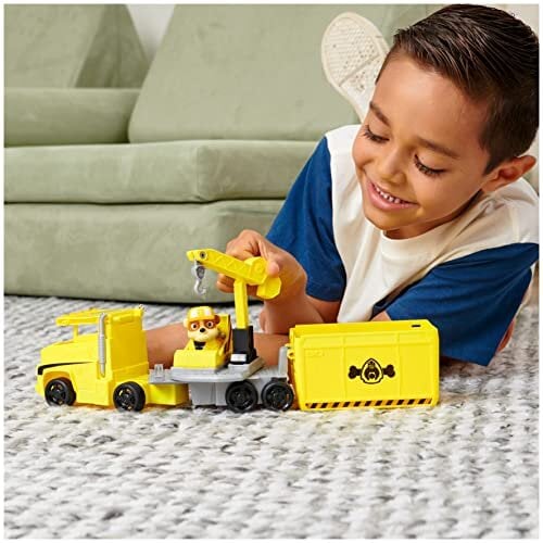 Transporto priemonė Šunyčiai Patruliai (Paw Patrol) Big Truck Rubble, 6065317 kaina ir informacija | Žaislai berniukams | pigu.lt