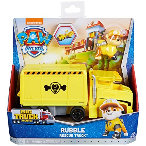 Transporto priemonė Šunyčiai Patruliai (Paw Patrol) Big Truck Rubble, 6065317 цена и информация | Žaislai berniukams | pigu.lt