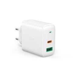 AUKEY PA-D1 Зарядное устройство 1x USB 1x USB-C Power Delivery 3.0 30W Белый цена и информация | Зарядные устройства для телефонов | pigu.lt