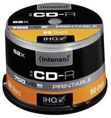 Пластинки Intenso CD-R 80 / 700MB1x50 цена и информация | Виниловые пластинки, CD, DVD | pigu.lt