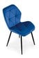 4-ių kėdžių komplektas Halmar K453, mėlynas kaina ir informacija | Virtuvės ir valgomojo kėdės | pigu.lt