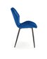 4-ių kėdžių komplektas Halmar K453, mėlynas kaina ir informacija | Virtuvės ir valgomojo kėdės | pigu.lt