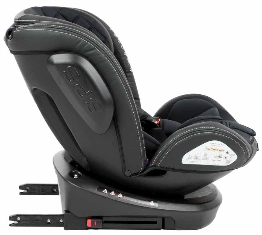 Automobilinė kėdutė Kikkaboo Stark Isofix, 0-36 kg, black kaina ir informacija | Autokėdutės | pigu.lt