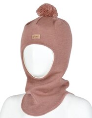 Детская шапка-шлем Kivat 462*17, пудровая 6419580237647 цена и информация | Шапки, перчатки, шарфы для девочек | pigu.lt
