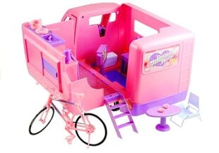 Транспортное средство для кукольного велосипеда Lean Toys 50 см, розового цвета цена и информация | Игрушки для девочек | pigu.lt
