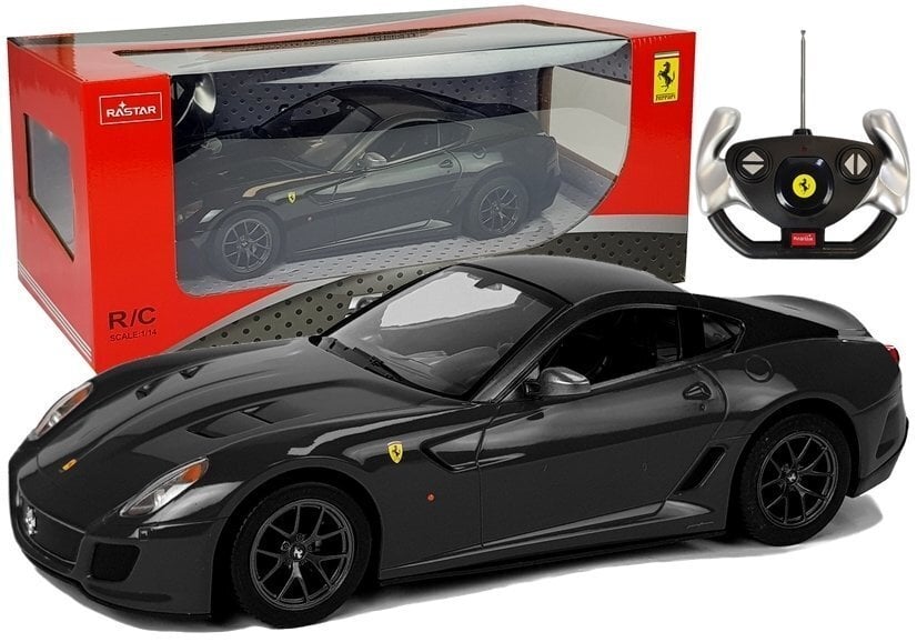 Žaislinis automobilis Rastar R/C Ferrari 599 GTO, juodas цена и информация | Žaislai berniukams | pigu.lt