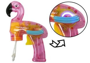 Flamingo burbulinis pistoletas Lean Toys, rožinis kaina ir informacija | Vandens, smėlio ir paplūdimio žaislai | pigu.lt