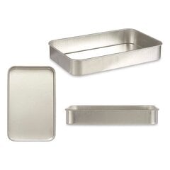 Жаровня, серебристая, алюминий (26 x 6.5 x 41 см) цена и информация | Формы, посуда для выпечки | pigu.lt