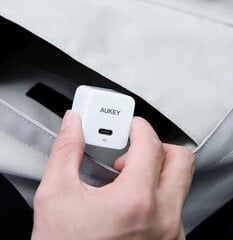 AUKEY PA-Y20S Minima Настенное зарядное устройство 1x USB-C Power Delivery 3.0 20 Вт цена и информация | Зарядные устройства для телефонов | pigu.lt