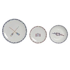 Набор посуды DKD Home Decor Морской Фарфор (18 pcs) цена и информация | Посуда, тарелки, обеденные сервизы | pigu.lt