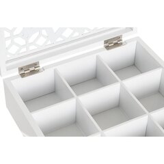 DKD Home Decor коробка для чая, белая цена и информация | Посуда для хранения еды | pigu.lt