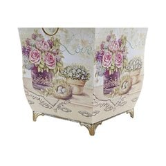 Набор горшков DKD Home Decor Розовый Металл Цветы Shabby Chic (21,5 x 21,5 x 25 cm) цена и информация | Горшки | pigu.lt