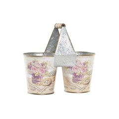 Подставка под цветочный горшок DKD Home Decor Розовый Металл Shabby Chic (24 x 12 x 23 cm) цена и информация | Горшки | pigu.lt