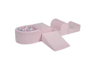 Žaidimų rinkinys MeowBaby® Ryškiai rožinis + 100 kamuoliukų rinkinys: pastelinis rožinis, skaidrus, baltas perlamutrinis, pilkas kaina ir informacija | Žaislai kūdikiams | pigu.lt