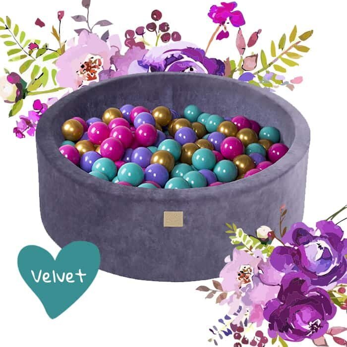 "MeowBaby®" modelis "Flower Dry Ball Pool" 250 vnt. apvalus paruoštas rinkinys цена и информация | Žaislai kūdikiams | pigu.lt