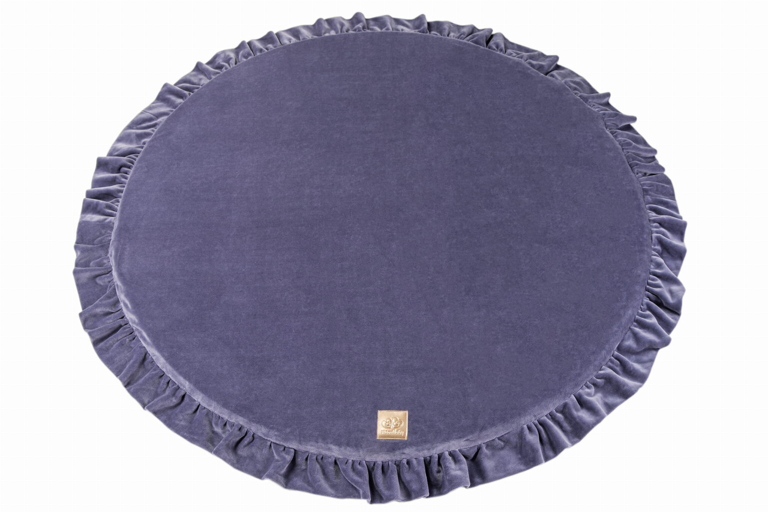 "MeowBaby®" žaidimų kilimėlis Ø100 cm kūdikiui, apvalus, pilkai mėlynas kaina ir informacija | Lavinimo kilimėliai | pigu.lt