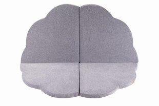"MeowBaby®" žaidimų kilimėlis 160x160 cm Baby Cloud sulankstomas, šviesiai pilkas kaina ir informacija | Lavinimo kilimėliai | pigu.lt