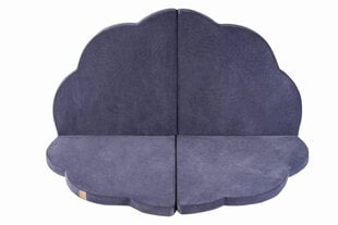 "MeowBaby®" žaidimų kilimėlis 160x160 cm Baby Cloud sulankstomas, pilkai mėlynas kaina ir informacija | Lavinimo kilimėliai | pigu.lt