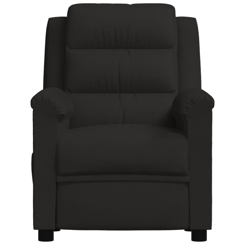 Atlošiamas krėslas, juodos spalvos, aksomas kaina ir informacija | Svetainės foteliai | pigu.lt
