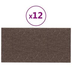 Sienų plokštės, 12vnt., taupe, 30x15cm, audinys, 0,54m² kaina ir informacija |  Lubų, sienų dekoro elementai | pigu.lt