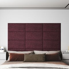 Sienų plokštės, 12vnt., violetinės, 60x30cm, audinys, 2,16m² kaina ir informacija | Lubų, sienų dekoro elementai | pigu.lt