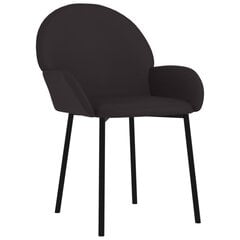 Valgomojo kėdės, 2vnt., juodos spalvos, dirbtinė oda kaina ir informacija | Virtuvės ir valgomojo kėdės | pigu.lt
