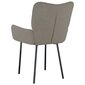 Valgomojo kėdės, 2vnt., šviesiai pilkos spalvos, aksomas kaina ir informacija | Virtuvės ir valgomojo kėdės | pigu.lt