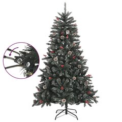 Dirbtinė kalėdų eglutė su stovu, žalios spalvos, 120cm цена и информация | Искусственные елки | pigu.lt