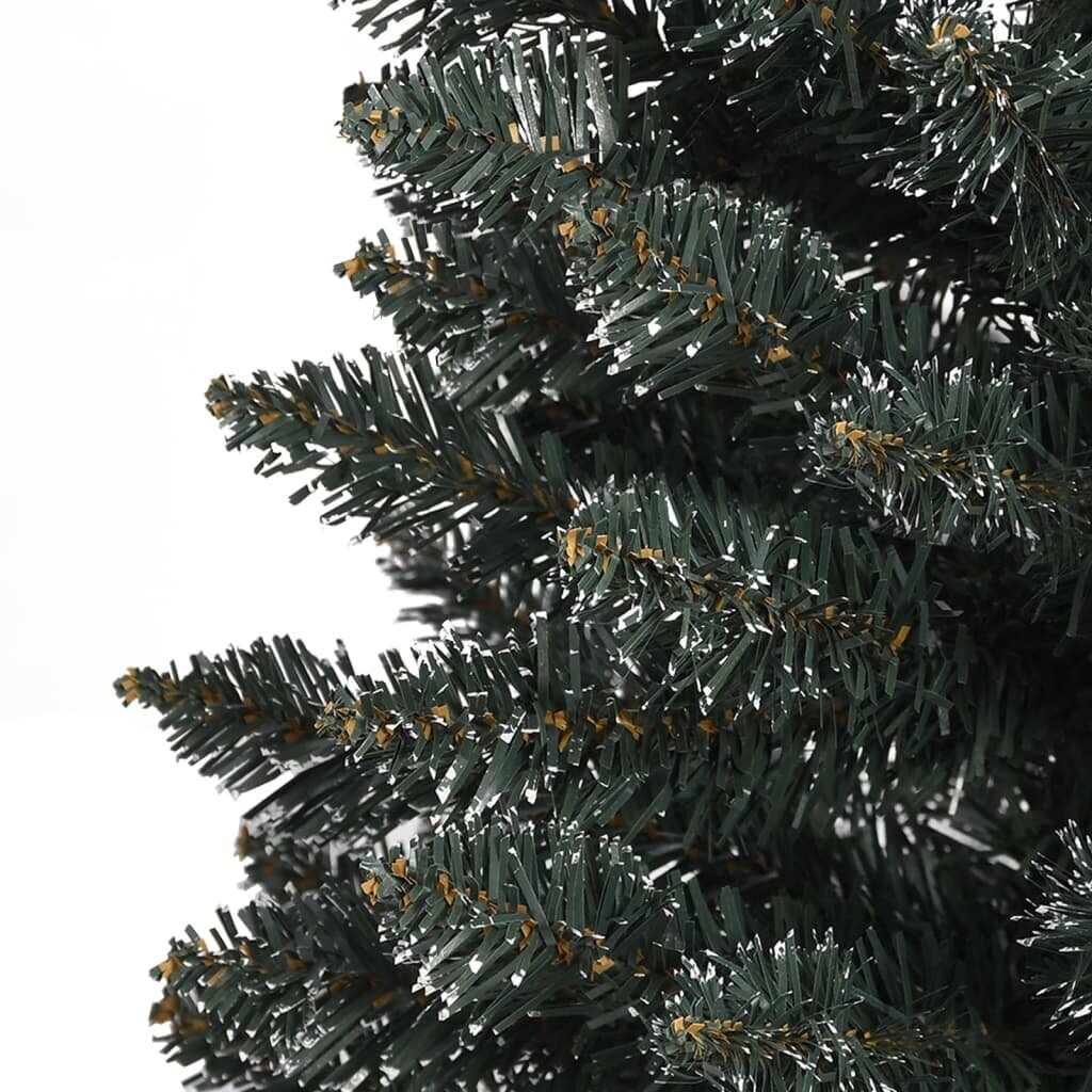Dirbtinė siaura Kalėdų eglutė su stovu,150cm kaina ir informacija | Eglutės, vainikai, stovai | pigu.lt