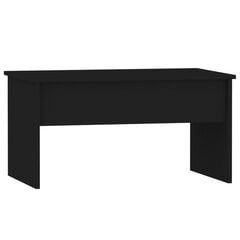 Kavos staliukas, juodas, 80x50,5x41,5cm, apdirbta mediena kaina ir informacija | Kavos staliukai | pigu.lt