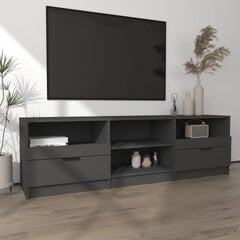 Televizoriaus spintelė, juoda, 150x33,5x45cm, apdirbta mediena kaina ir informacija | TV staliukai | pigu.lt