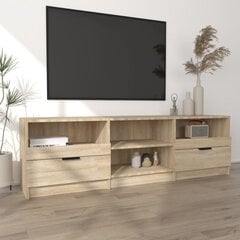 Televizoriaus spintelė, ąžuolo, 150x33,5x45cm, apdirbta mediena цена и информация | Тумбы под телевизор | pigu.lt