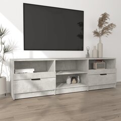 Televizoriaus spintelė, pilka, 150x33,5x45cm, apdirbta mediena kaina ir informacija | TV staliukai | pigu.lt