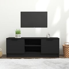 Televizoriaus spintelė, juoda, 102x35x36,5cm, apdirbta mediena цена и информация | Тумбы под телевизор | pigu.lt