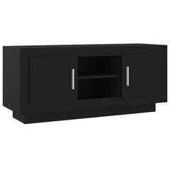 Televizoriaus spintelė, juoda, 102x35x45cm, apdirbta mediena kaina ir informacija | TV staliukai | pigu.lt