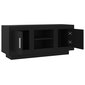 Televizoriaus spintelė, juoda, 102x35x45cm, apdirbta mediena kaina ir informacija | TV staliukai | pigu.lt