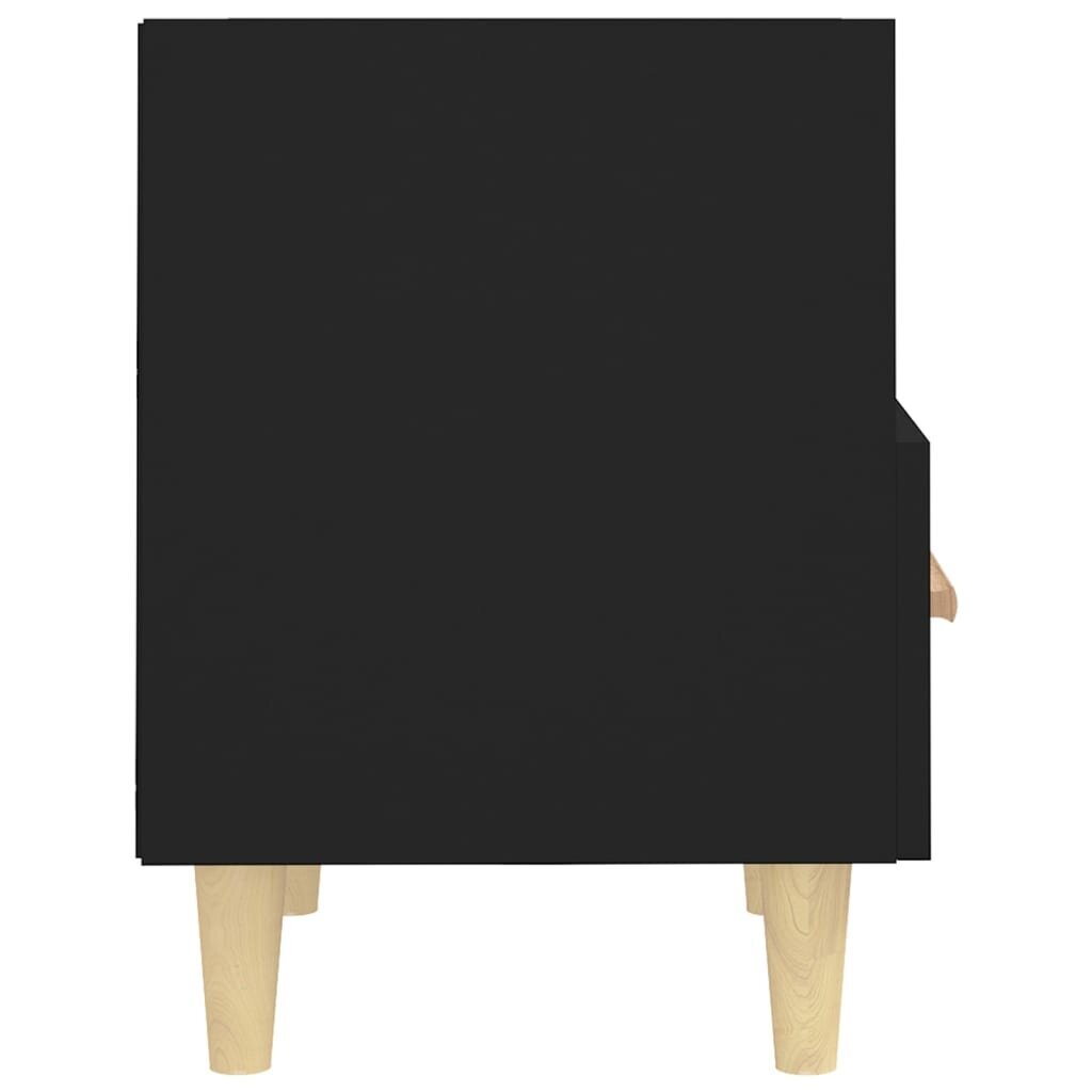 Naktinės spintelės, 2vnt., juodos spalvos, 40 x 35 x 47 cm цена и информация | Spintelės prie lovos | pigu.lt