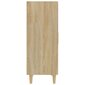 Šoninė spintelė, ąžuolo spalvos, 70x34x90cm, apdirbta mediena цена и информация | Svetainės spintelės | pigu.lt