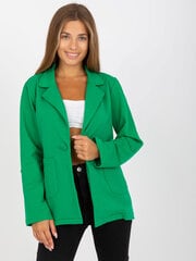 Женское зеленое пальто-пиджак цена и информация | Женские пиджаки | pigu.lt