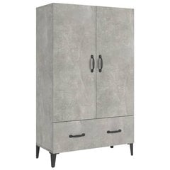 Komoda, betono pilkos spalvos, 70x31x115cm, apdirbta mediena цена и информация | Шкафчики в гостиную | pigu.lt