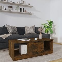 Kavos staliukas, dūminio ąžuolo, 102x50x36cm, apdirbta mediena kaina ir informacija | Kavos staliukai | pigu.lt