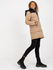 Женская зимняя куртка цвета верблюжьей шерсти цена и информация | Женские куртки | pigu.lt