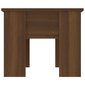 Kavos staliukas, rudas ąžuolo, 79x49x41cm, apdirbta mediena kaina ir informacija | Kavos staliukai | pigu.lt