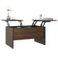 Kavos staliukas, rudas ąžuolo, 80x50x42,5cm, apdirbta mediena kaina ir informacija | Kavos staliukai | pigu.lt