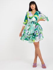 Женское повседневное платье с капюшоном, зеленое цена и информация | Платья | pigu.lt
