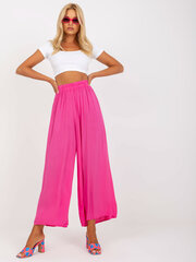 Женские тёмно-розовые брюки из ткани цена и информация | Женские брюки  | pigu.lt