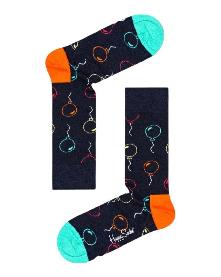 Kojinės vyrams Happy Socks, juodos, 2 vnt kaina ir informacija | Vyriškos kojinės | pigu.lt